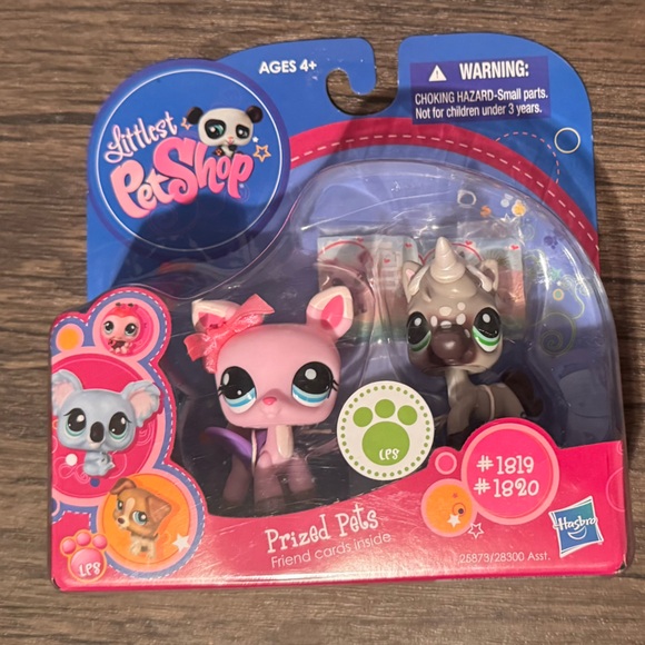 New Littlest Pet Shop LPS grey horse unicorn pink deer Prized Pets